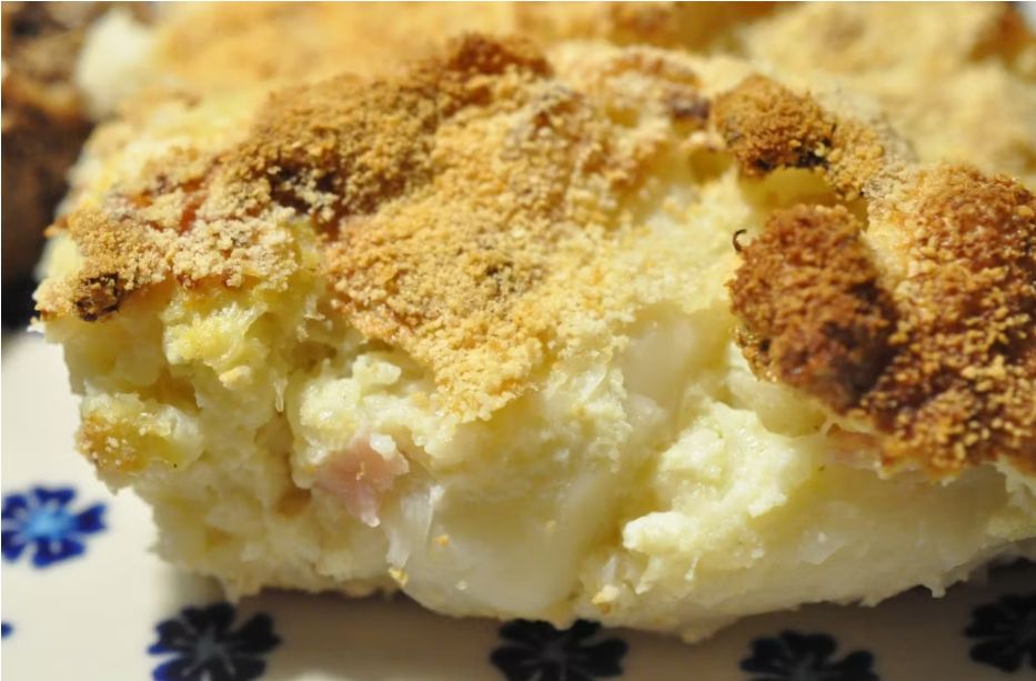 Gratin Blomkål med skinke